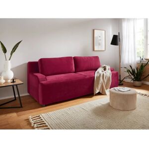 ANDAS Halbschlaf Schlafsofa - Modern, Rot, 3-Sitzer mit Stauraum ANDAS Halbschlaf Schlafsofa - Modern, Rot, 3-Sitzer mit Stauraum