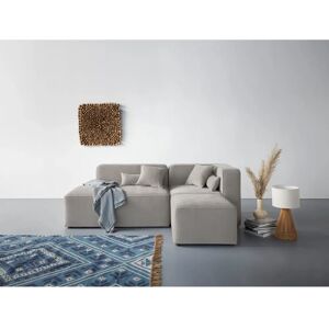 Nordic Interior Sundstrup L-Form Sofa - Grau Samtstoff Nordic Interior Sundstrup L-Form Sofa - Grau Samtstoff