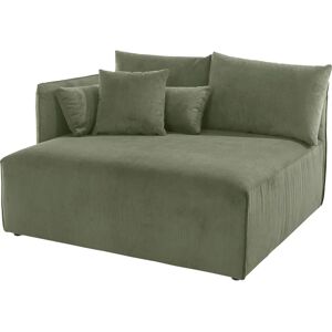 Andas Nöre Samtcord Ottomane links - Sofa Andas Nöre Samtcord Ottomane links - Sofa