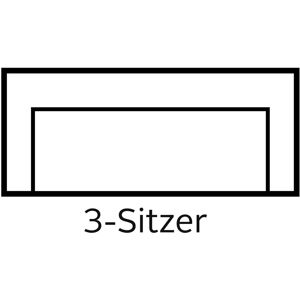 Guido Maria Kretschmer Chamby Sofa - Microfaser Lederoptik, 3-Sitzer, Schwarz Guido Maria Kretschmer Chamby Sofa - Microfaser Lederoptik, 3-Sitzer, Schwarz