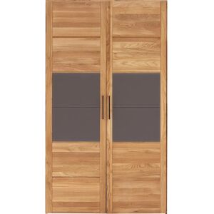 Home affaire Chamara - 2-türiger Kleiderschrank, Eiche, Glaseinsatz Home affaire Chamara - 2-türiger Kleiderschrank, Eiche, Glaseinsatz