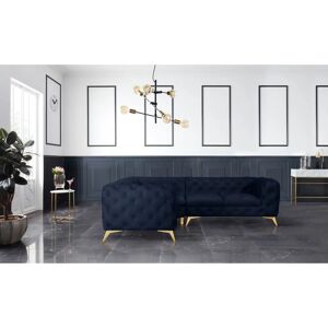 Leonique Glynis L-Form Sofa - Tiefsee - Samtoptik Leonique Glynis L-Form Sofa - Tiefsee - Samtoptik
