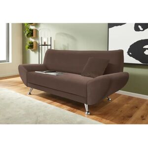 INOSIGN Saltare Sofa - Dunkelbraun, Wellenunterfederung, Mikrofaser & Leder INOSIGN Saltare Sofa - Dunkelbraun, Wellenunterfederung, Mikrofaser & Leder