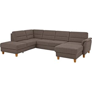 Home Affäre Palmera U-Form Sofa - U-förmiges braunes Mikrofaser-Sofa Home Affäre Palmera U-Form Sofa - U-förmiges braunes Mikrofaser-Sofa