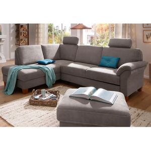 Home Affaire Borkum L-Form Sofa - Modern, Grau, mit Bettfunktion Home Affaire Borkum L-Form Sofa - Modern, Grau, mit Bettfunktion