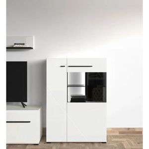 INOSIGN Trentino Weiß Highboard mit Glasvitrine - Highboard INOSIGN Trentino Weiß Highboard mit Glasvitrine - Highboard