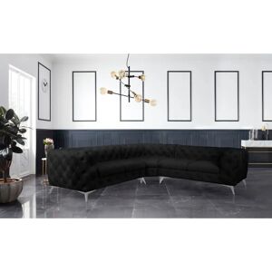 Leonique Glynis Samtoptik L-Form Sofa - Chesterfield Leonique Glynis Samtoptik L-Form Sofa - Chesterfield