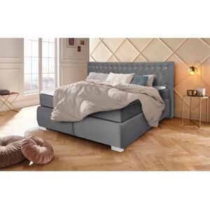 Leonique Rumba Samt-Boxspringbett - Komplettbett mit Polsterung Leonique Rumba Samt-Boxspringbett - Komplettbett mit Polsterung