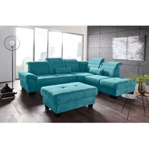 Places of Style Cornwall L-Form Sofa - Microfaser, Rechte Ottomane Places of Style Cornwall L-Form Sofa - Microfaser, Rechte Ottomane