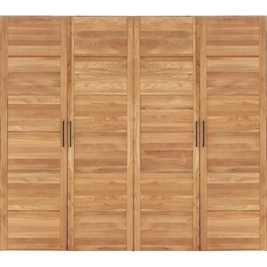 Home affaire Chamara Beiger Kleiderschrank - 4-türig Massiv Eiche Home affaire Chamara Beiger Kleiderschrank - 4-türig Massiv Eiche