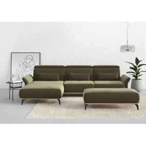 Places of Style Fjord L-Form Sofa - Olive - 5 Sitze Places of Style Fjord L-Form Sofa - Olive - 5 Sitze