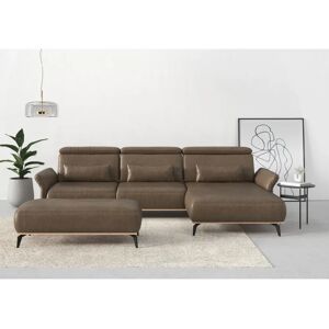 Places of Style Fjord L-Form Sofa - Microfaser, Mega-Recamiere rechts, Armlehnenfunktion Places of Style Fjord L-Form Sofa - Microfaser, Mega-Recamiere rechts, Armlehnenfunktion