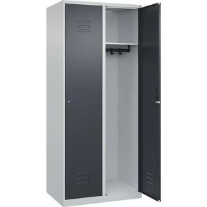 C+P Classic PLUS Schrank - 2 Fächer, Stahl, Grau C+P Classic PLUS Schrank - 2 Fächer, Stahl, Grau