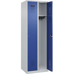 C+P Evolo PLUS Schließfach - 2 Fächer, Stahl, Blau/Grau C+P Evolo PLUS Schließfach - 2 Fächer, Stahl, Blau/Grau