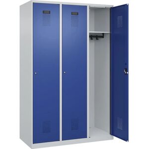C+P Evolo PLUS Schrank - 3 Module, Hellgrau / Blau, 1200mm C+P Evolo PLUS Schrank - 3 Module, Hellgrau / Blau, 1200mm