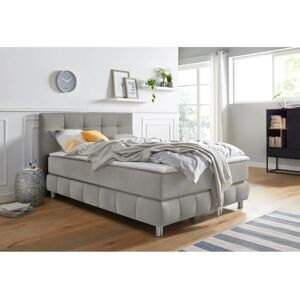 andasu202fNordic Interior Salo XXL - Boxspringbett, hellgrau, 140x220cm, Komplettset andasu202fNordic Interior Salo XXL - Boxspringbett, hellgrau, 140x220cm, Komplettset