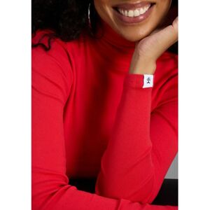 DELMAO Rippware Rotes Basic Damen-Shirt - T-Shirt DELMAO Rippware Rotes Basic Damen-Shirt - T-Shirt