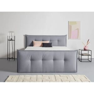 Andas Kederleicht Grau Boxspringbett - Doppel-Federung Andas Kederleicht Grau Boxspringbett - Doppel-Federung