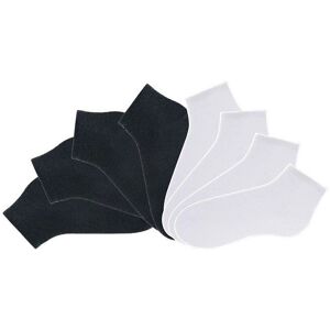 GO IN Unisex Kurzsocken - 8er Pack - Schwarz-Weiß - Damen & Herren GO IN Unisex Kurzsocken - 8er Pack - Schwarz-Weiß - Damen & Herren