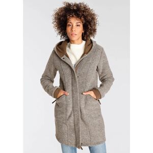 POLARINO Gr. 44 Beiger Fleece Mantel POLARINO Gr. 44 Beiger Fleece Mantel