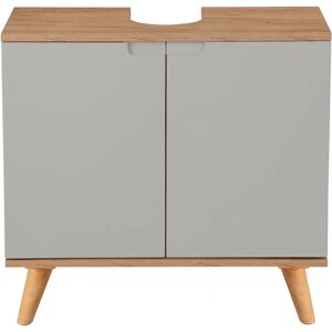 WELLTIME Lund Wandhängender Waschbeckenunterschrank - 2 Türen, 62x30.5x62 cm WELLTIME Lund Wandhängender Waschbeckenunterschrank - 2 Türen, 62x30.5x62 cm