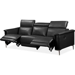 Places of Style Lund Schwarzes Sofa - 3-Sitzer mit Relaxfunktion Places of Style Lund Schwarzes Sofa - 3-Sitzer mit Relaxfunktion