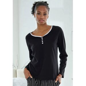 VIVANCE DREAMS - Pyjama Oberteil - V-Ausschnitt, Kurze Knopfleiste, Langarm, Hüftlang VIVANCE DREAMS - Pyjama Oberteil - V-Ausschnitt, Kurze Knopfleiste, Langarm, Hüftlang