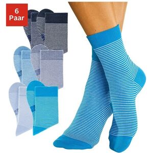 H.I.S Damen Socken 6er Pack Blau Baumwollmischung Komfort H.I.S Damen Socken 6er Pack Blau Baumwollmischung Komfort