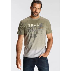 MAN'S WORLD XXXL Grünes Melange Bedrucktes T-Shirt MAN'S WORLD XXXL Grünes Melange Bedrucktes T-Shirt