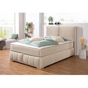 Guido Maria Kretschmer Wehma Boxspringbett - Modern, Beige, 140x200cm Guido Maria Kretschmer Wehma Boxspringbett - Modern, Beige, 140x200cm