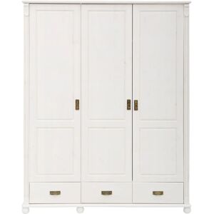 Home affaire Aimo Weiß Kleiderschrank - Landhausstil, 3-türig Home affaire Aimo Weiß Kleiderschrank - Landhausstil, 3-türig