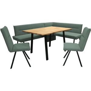 HOME AFFAIRE Sava Grün & Schwarz Eckbankgruppe - Sitzmöbel-Set HOME AFFAIRE Sava Grün & Schwarz Eckbankgruppe - Sitzmöbel-Set