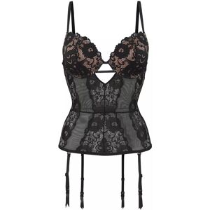 JETTE Korset Størrelse 80 - Sexet Korset med Push-up og Aftagelige Strømper JETTE Korset Størrelse 80 - Sexet Korset med Push-up og Aftagelige Strømper