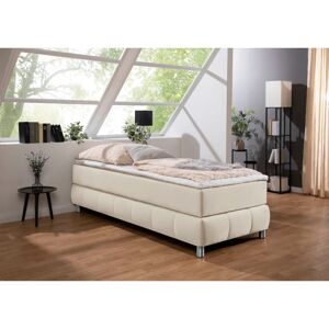 Andas Salo Beige Boxspringbett - Komplettbettset, Ohne Kopfteil Andas Salo Beige Boxspringbett - Komplettbettset, Ohne Kopfteil