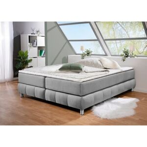Andas Salo Komplettbett - Bonnell-Federkern, Grau, 180x200cm Andas Salo Komplettbett - Bonnell-Federkern, Grau, 180x200cm
