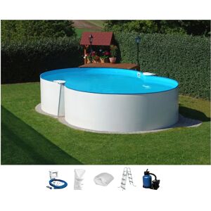 KONIFERA Monaco 1 - Stahlpool, Weiß - Schwimmbecken KONIFERA Monaco 1 - Stahlpool, Weiß - Schwimmbecken