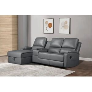 HOME AFFAIRE Napora Multimediasofa - L-förmiges Leder-Sofa HOME AFFAIRE Napora Multimediasofa - L-förmiges Leder-Sofa