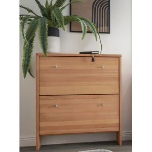 HOME AFFAIRE Dura Braune massive Holz Schuhschrank - Sideboard HOME AFFAIRE Dura Braune massive Holz Schuhschrank - Sideboard