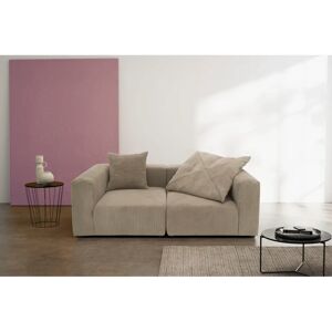 Raum.ID Gerrid Modulares Sofa - Cord, Braun, 2 Kissen - Sofa Raum.ID Gerrid Modulares Sofa - Cord, Braun, 2 Kissen - Sofa