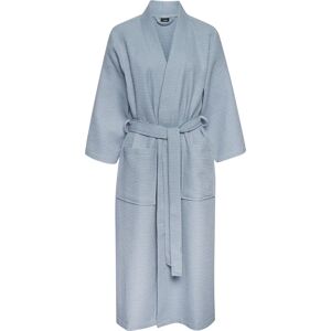 VIVANCE DREAMS Damen Bademantel Blau Waffelpiqué Langform VIVANCE DREAMS Damen Bademantel Blau Waffelpiqué Langform
