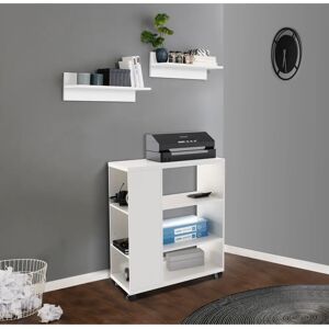 INOSIGN LOKVE Rollcontainer - 6 Fächer, Weiß, Modernes Design - Rollwagen, Druckertisch INOSIGN LOKVE Rollcontainer - 6 Fächer, Weiß, Modernes Design - Rollwagen, Druckertisch