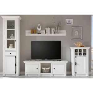 Home Affaire California Weiß Pinie 4-teiliges Wohnzimmer-Set Home Affaire California Weiß Pinie 4-teiliges Wohnzimmer-Set