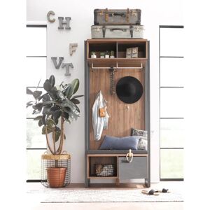 Home Affaire Detroit Kleiderschrank - FSC Holz - Industrie Design - 90cm Home Affaire Detroit Kleiderschrank - FSC Holz - Industrie Design - 90cm