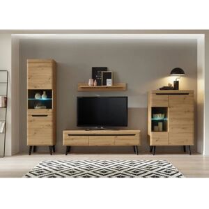 INOSIGN Torge Beige Skandinavische Wohnwand - Wohnzimmerwand INOSIGN Torge Beige Skandinavische Wohnwand - Wohnzimmerwand
