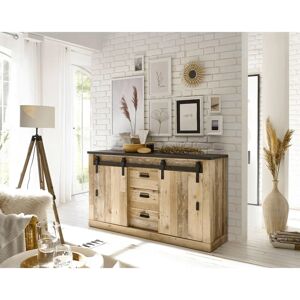 Home Affaire Sherwood - Old Style hell Dekor Sideboard, 3 Schubladen & 2 Türen - Sideboard Home Affaire Sherwood - Old Style hell Dekor Sideboard, 3 Schubladen & 2 Türen - Sideboard