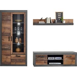 Home Affaire Brooklyn Grau Wohnwand - Wohnwand Home Affaire Brooklyn Grau Wohnwand - Wohnwand