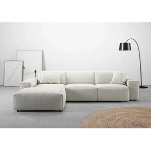 Andas Glimminge Silber Chenille 3-Sitzer mit Recamiere links - Sofa Andas Glimminge Silber Chenille 3-Sitzer mit Recamiere links - Sofa