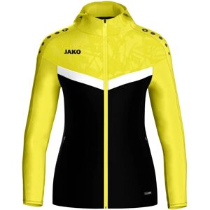 JAKO Dames capuchontrui Iconic - Zwart/Geel - 40 JAKO Dames capuchontrui Iconic - Zwart/Geel - 40