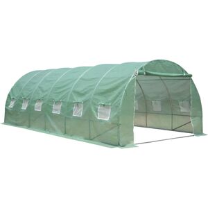 Invernadero Zelsius - Marco de acero, 4x3m, Cubierta verde Invernadero Zelsius - Marco de acero, 4x3m, Cubierta verde