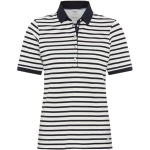 BRAX Cleo Navy Korte Mouw Poloshirt BRAX Cleo Navy Korte Mouw Poloshirt